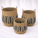 Zanzibar Round Basket Trio