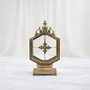 Antique Brass Cross Lantern