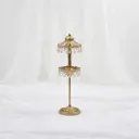 Elegant Antique Crystal Table Lamp