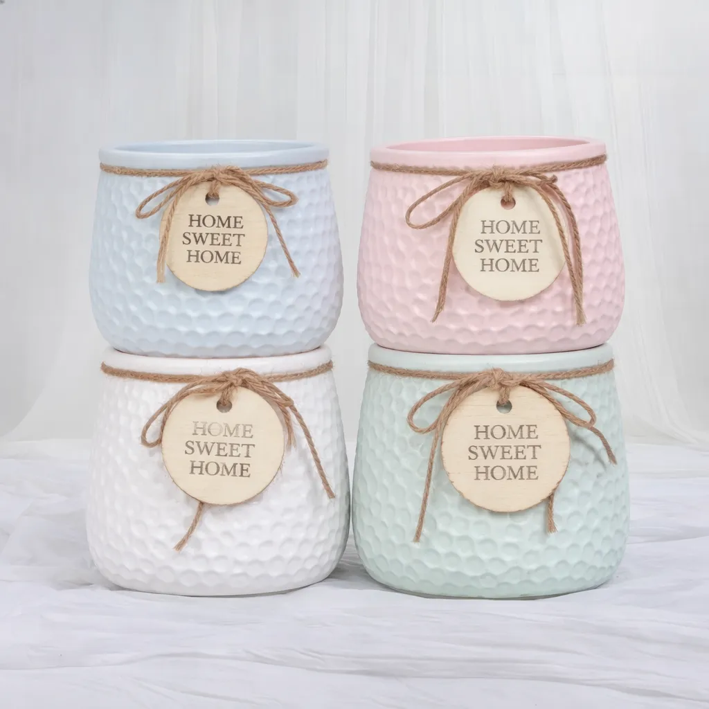 Pastel Ceramic Jars