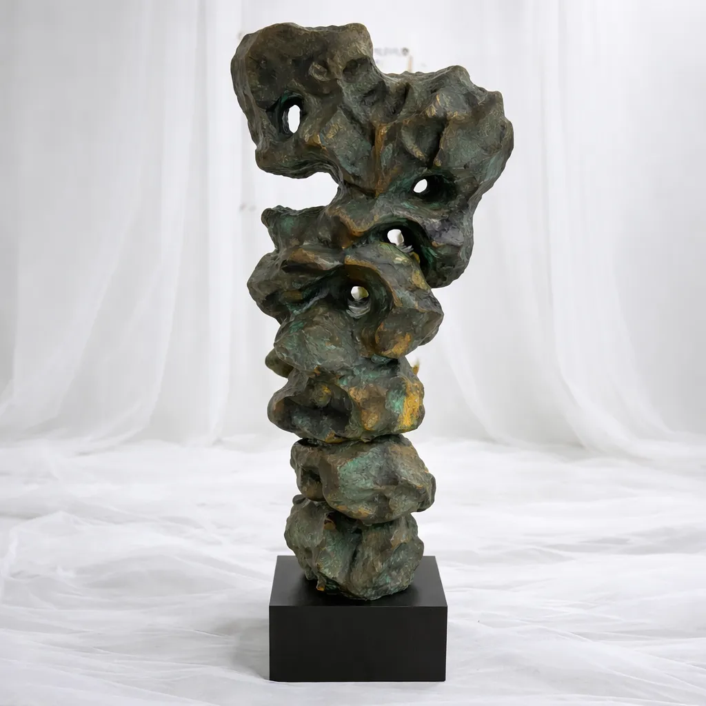 Verdant Totem Sculpture