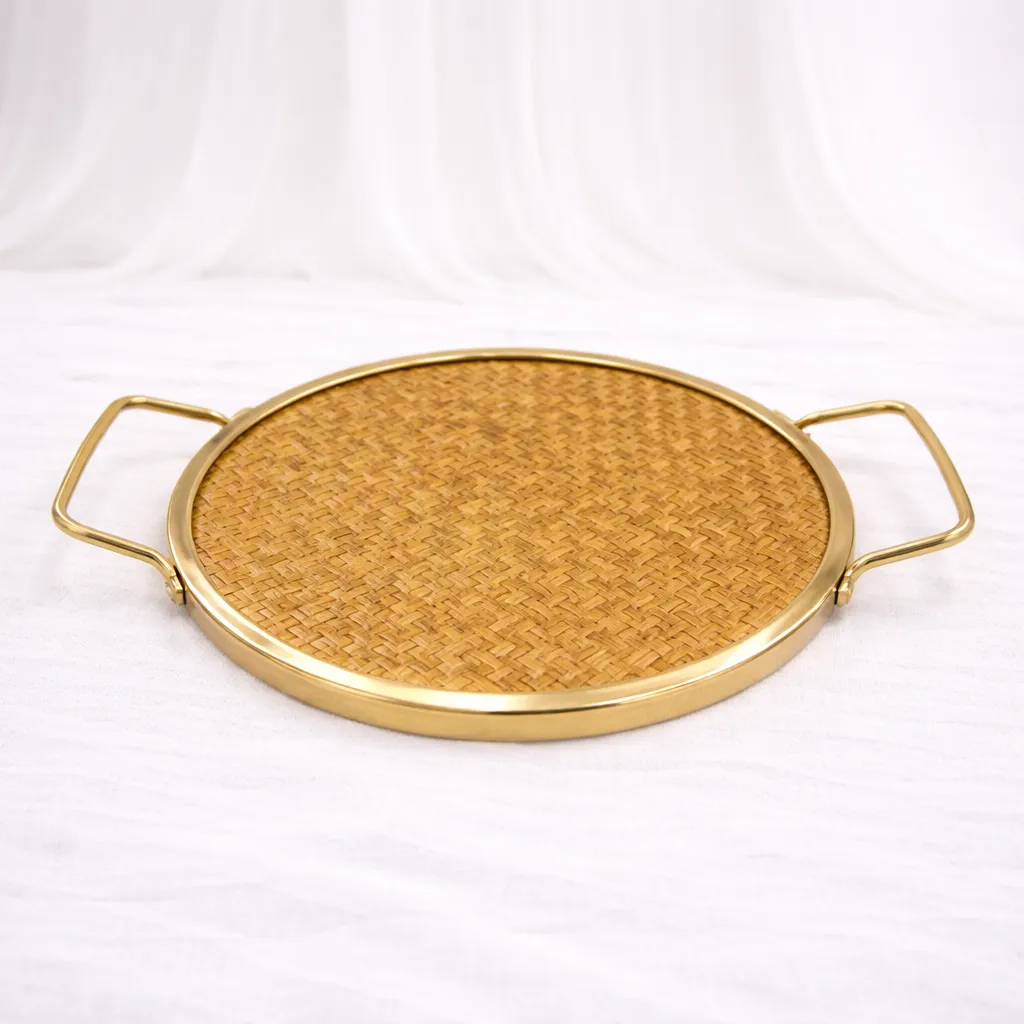 Aurelia Gold Weave Platter