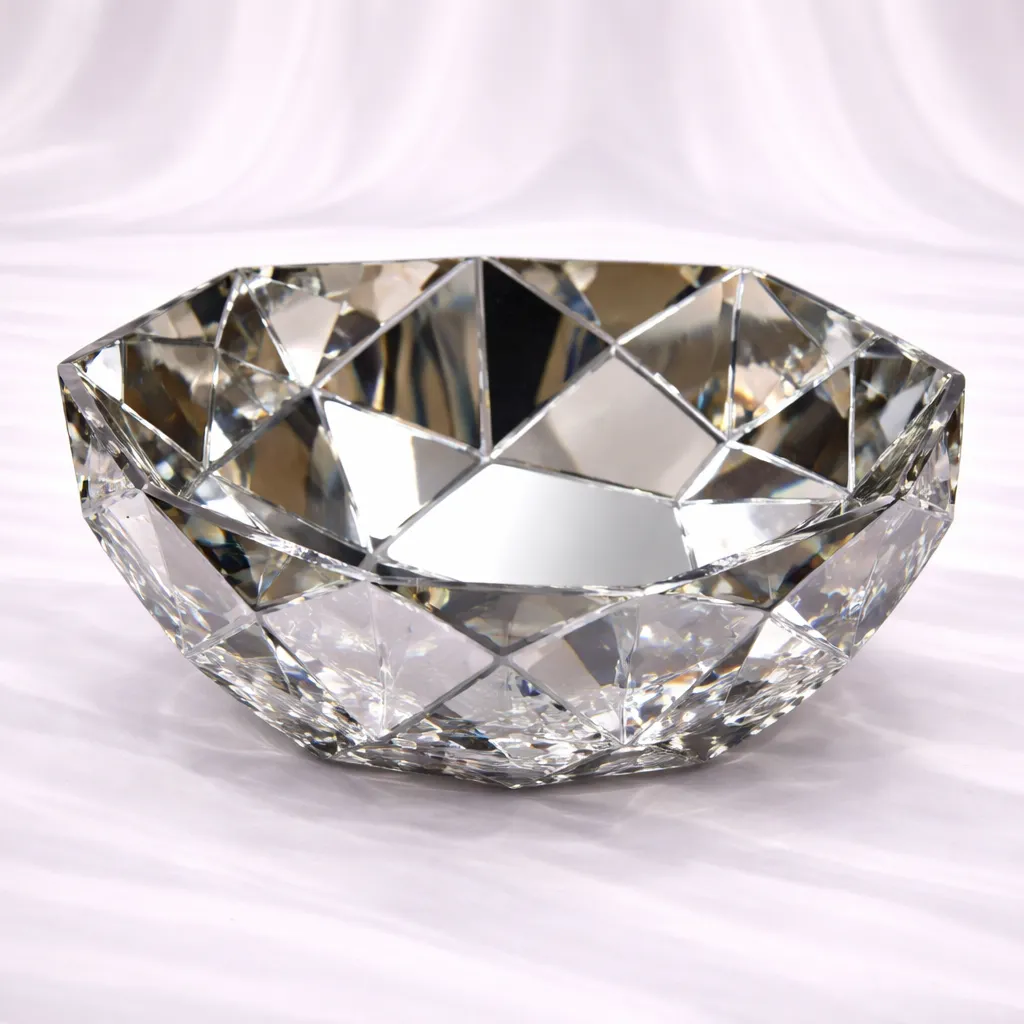 Aurora Facet Crystal Bowl