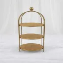 Elegant Gold Shelving Unit