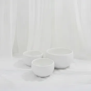 [SW-1043] Minimalist Matte White Ceramic