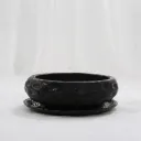 Modern Black Textured Ceramic