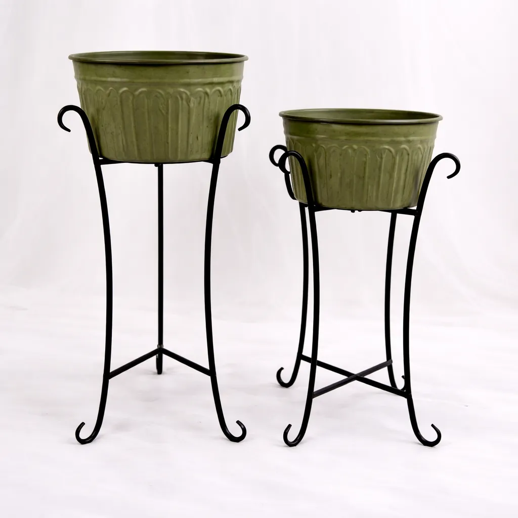 [P-1079] Olive Crest Planters