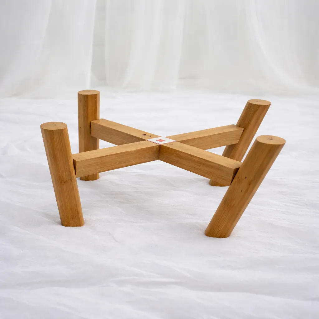 [P-1116] Wooden Plant Stand
