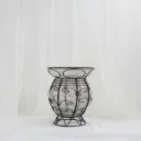 Iron Luxe Cage Vase