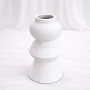 Ivory Totem Sculptural Vase