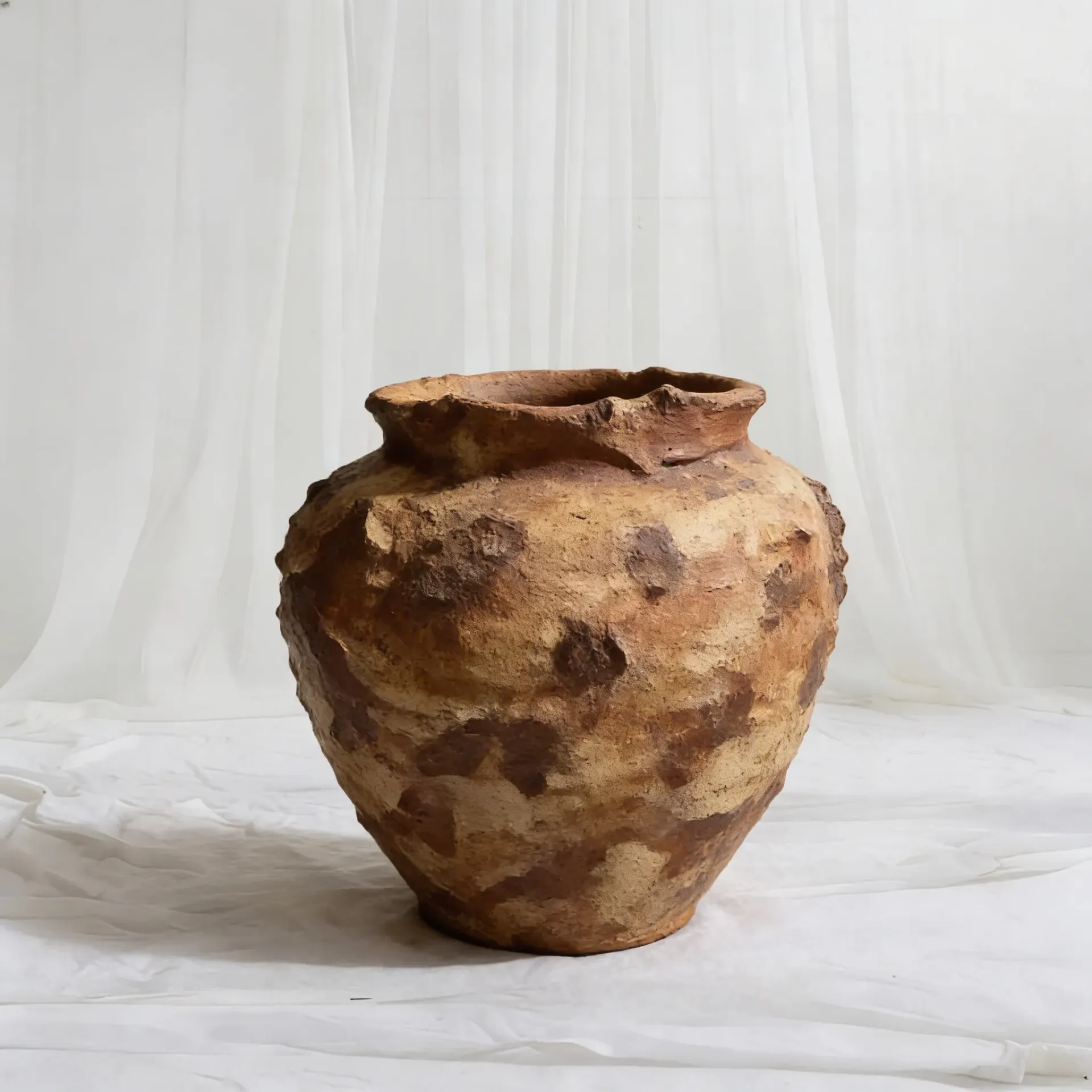 [V-1234] Rustic Ember Handcrafted Vessel