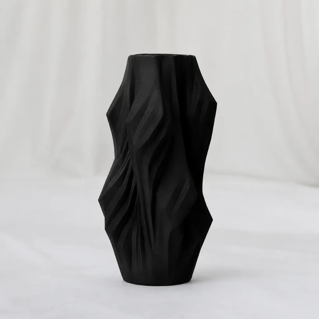 Obsidian Flow Vase