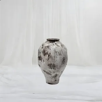 Obsidian Vein Sculptural Vase