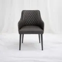 Noir Quilted Dining Chair