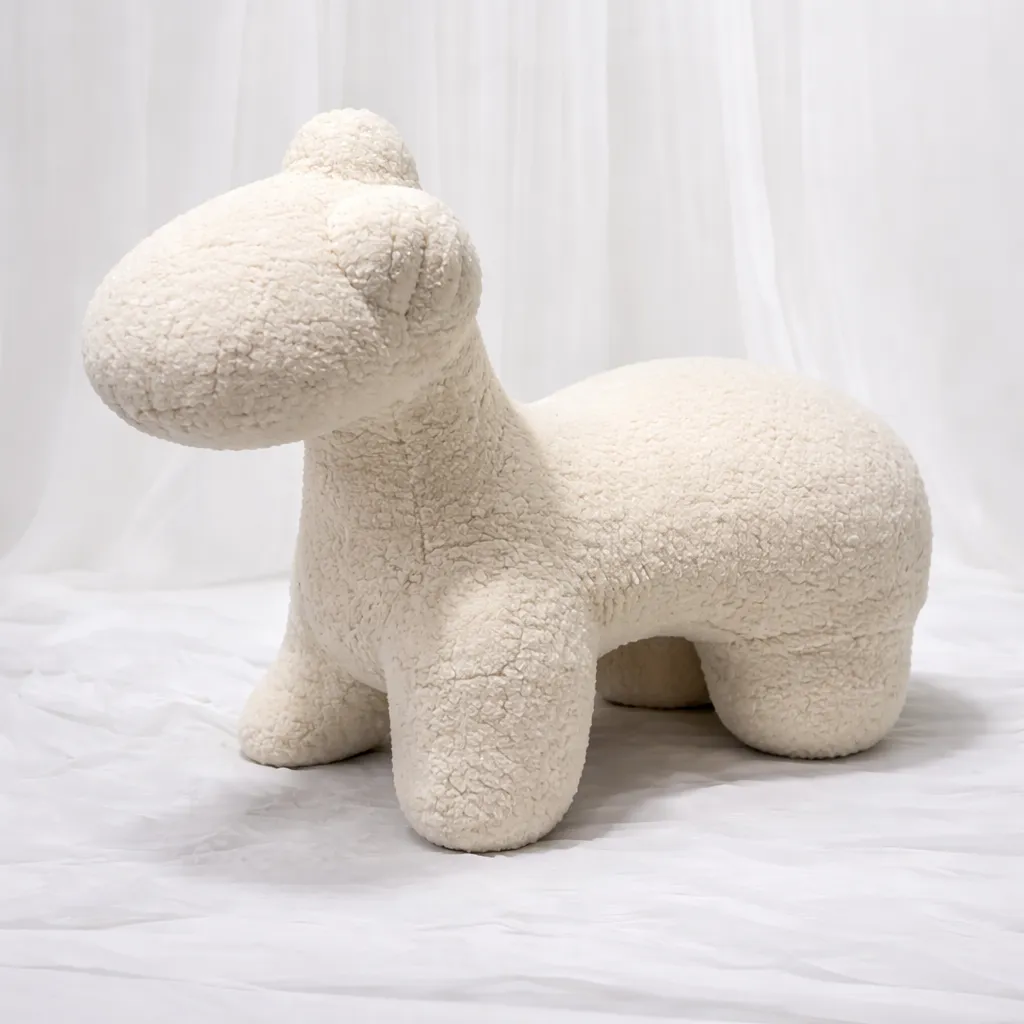 [Pou-134-C1] Pop Plush Dog (cream)