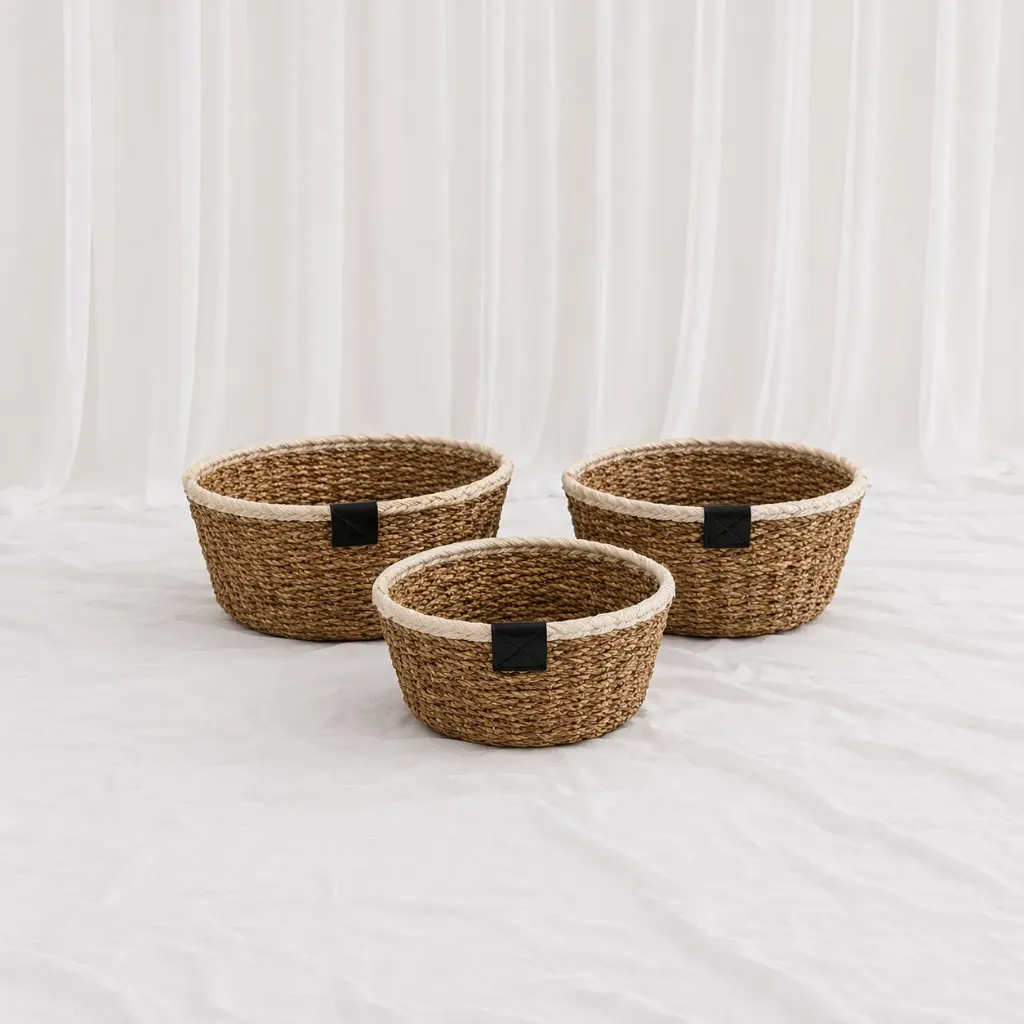 [RB-391] Handwoven Round Basket