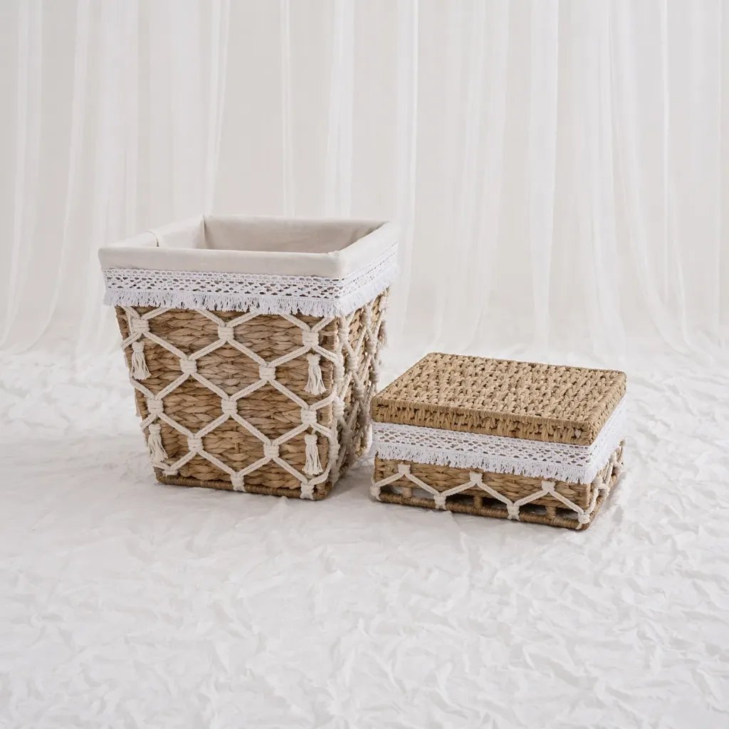 [RB-410] Geometric Weave Laundry & Storage Set