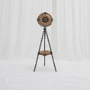 Vintage Tripod Clock with Industrial Stand