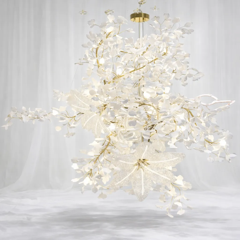 [HL-537] Golden Bloom Chandelier