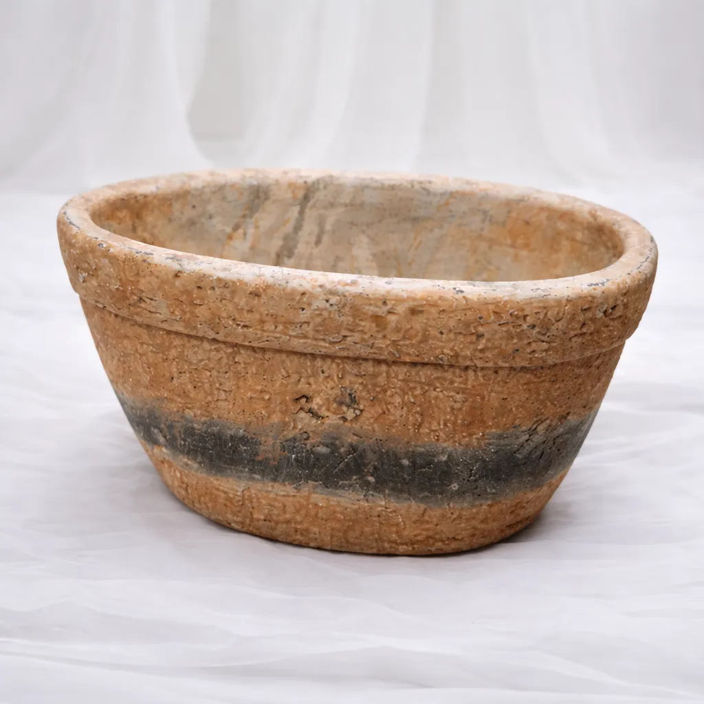 [P-1118] Aged Terracotta Bowl