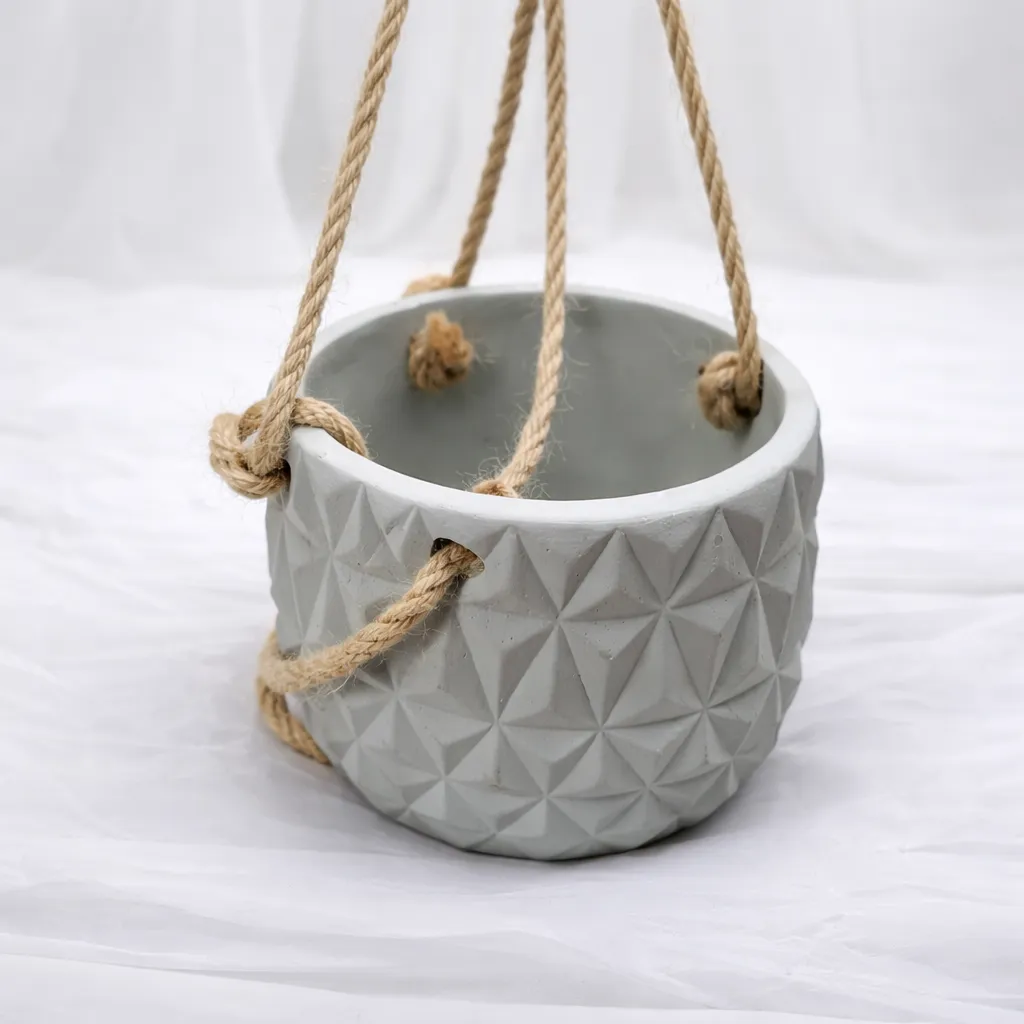 [P-1125] Geometric Concrete Hanging