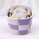 Lavender Basket Pot