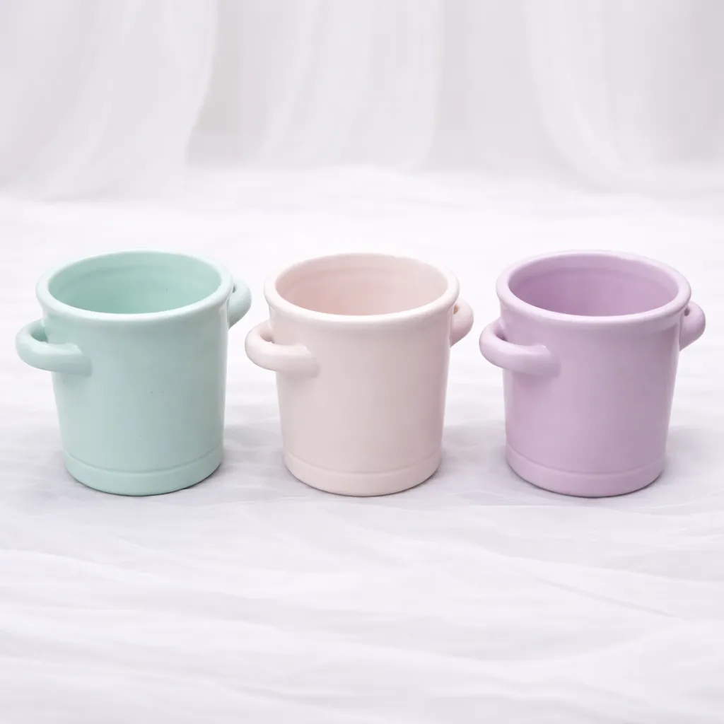 [P-1134] Pastel Ceramic Buckets