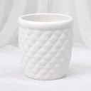 Quilted Ivory Planter