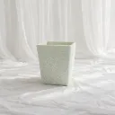 Embossed Mint Ceramic Planter