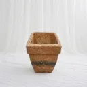 Rustic Stone Finish Square Planter