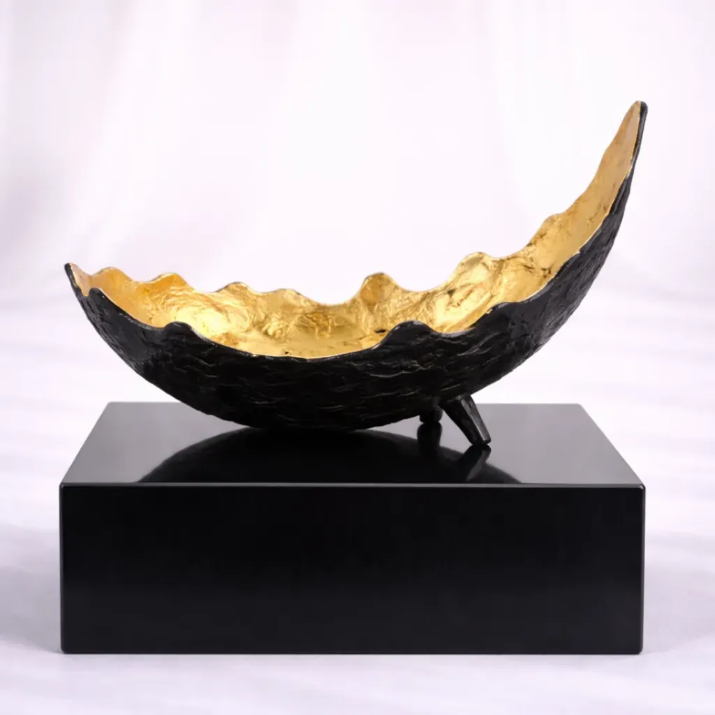 Crescent Gold Dish