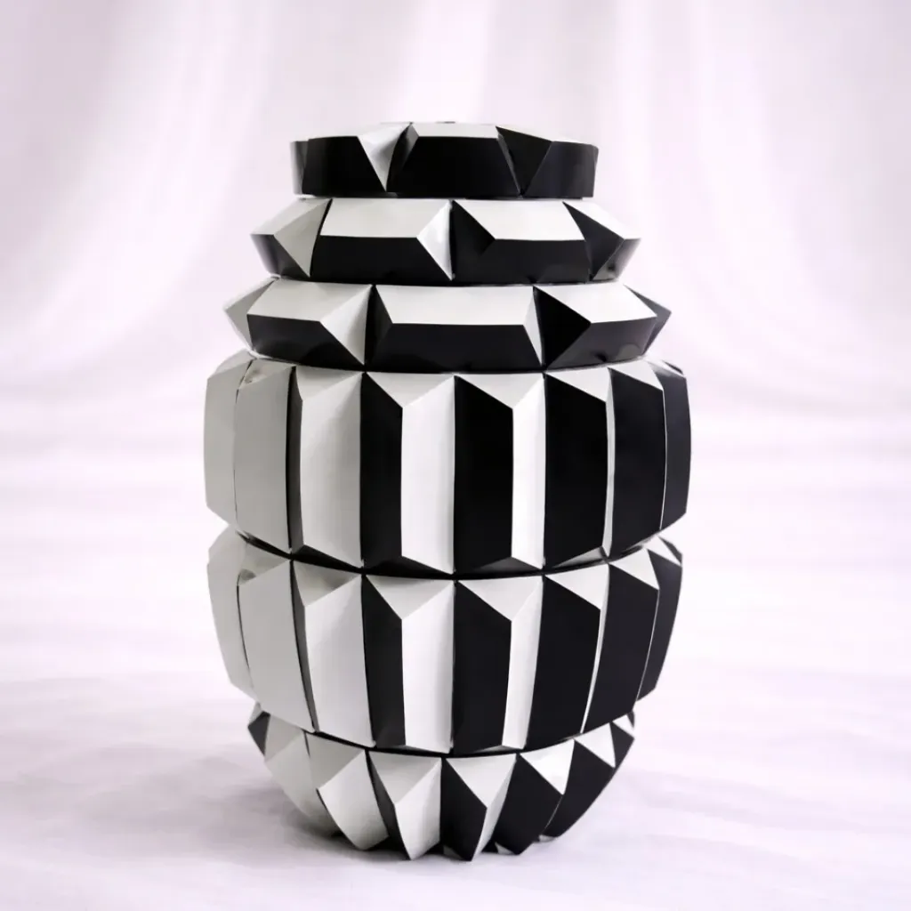 Obsidian Layered Vase
