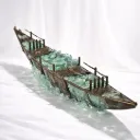 Verdigris Leaf Boat