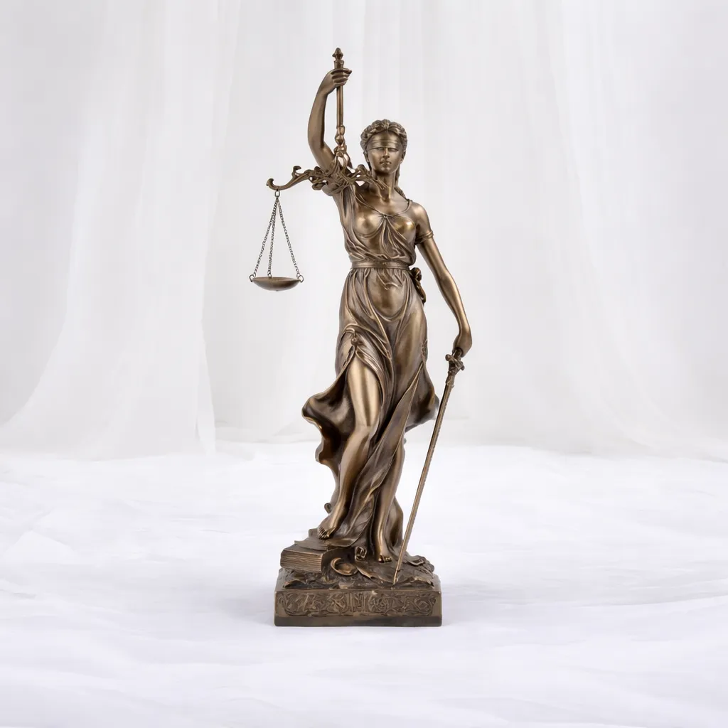 [S-923] Lady Justice Bronze Sculpture