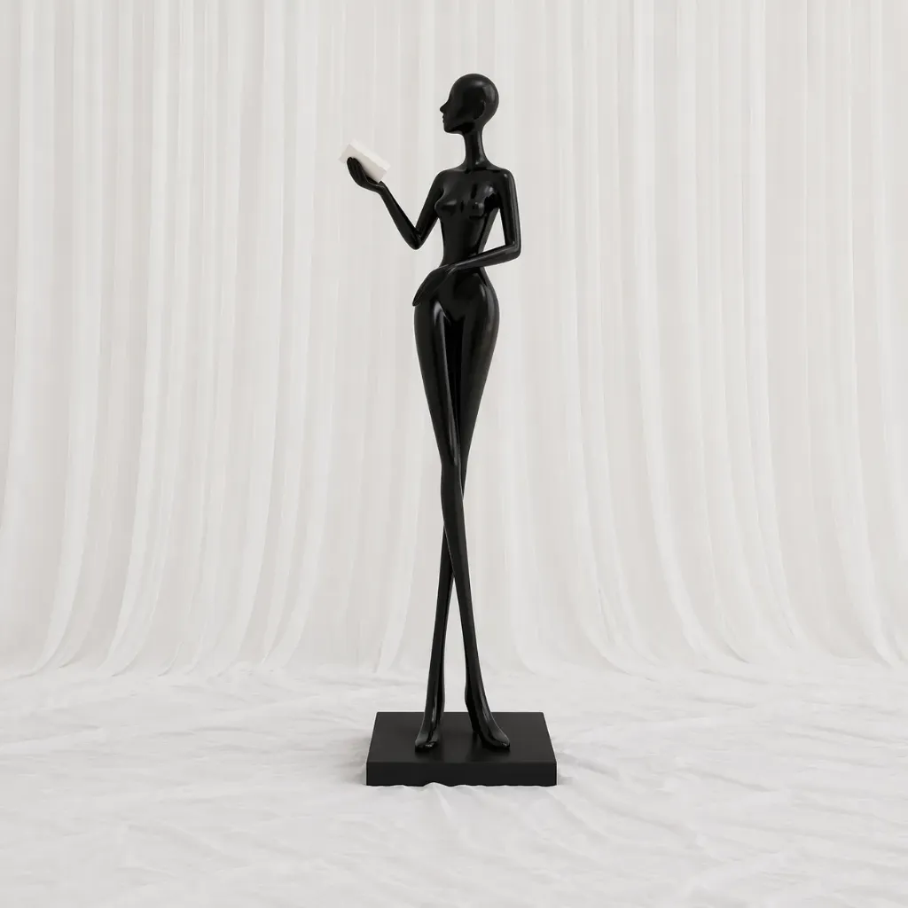 Elegant Tall Figurative Sculpture