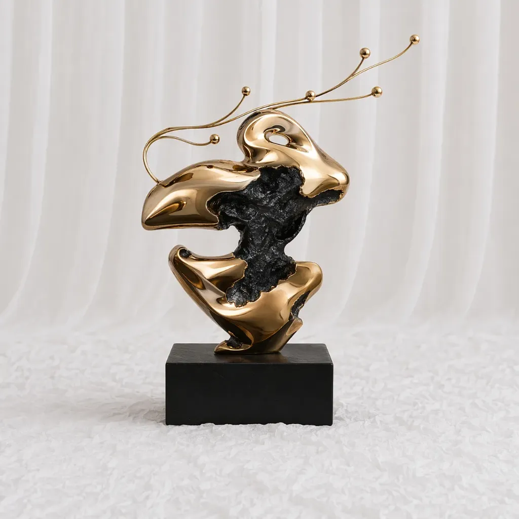 Artistic Flow Metal Sculpture