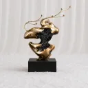 Artistic Flow Metal Sculpture