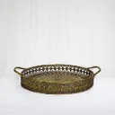 Rustic brass baskets