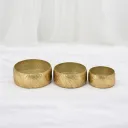 Gilded Hammered Bowl Set