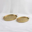 Gilded Serving Tray Set
