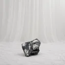 Raw Metallic Rock Sculpture