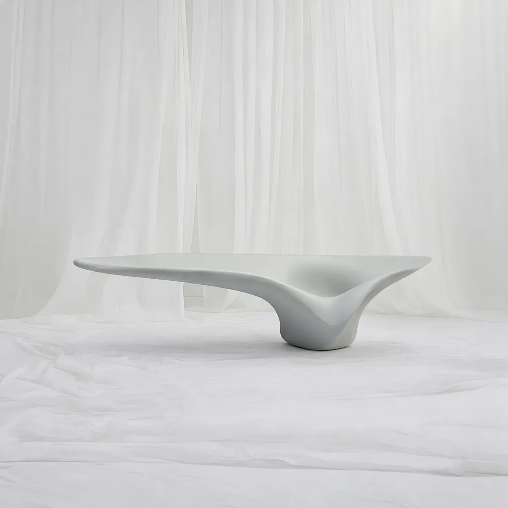 Fluid Form Sculptural Coffee Table