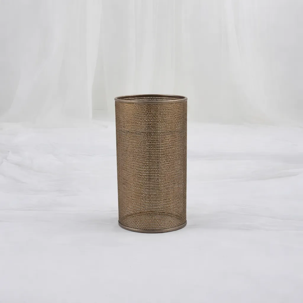Gilded Mesh Vase