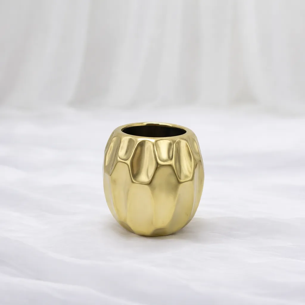 Molten Gold Vase