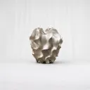 Organic Metallic Form Decorative Vase