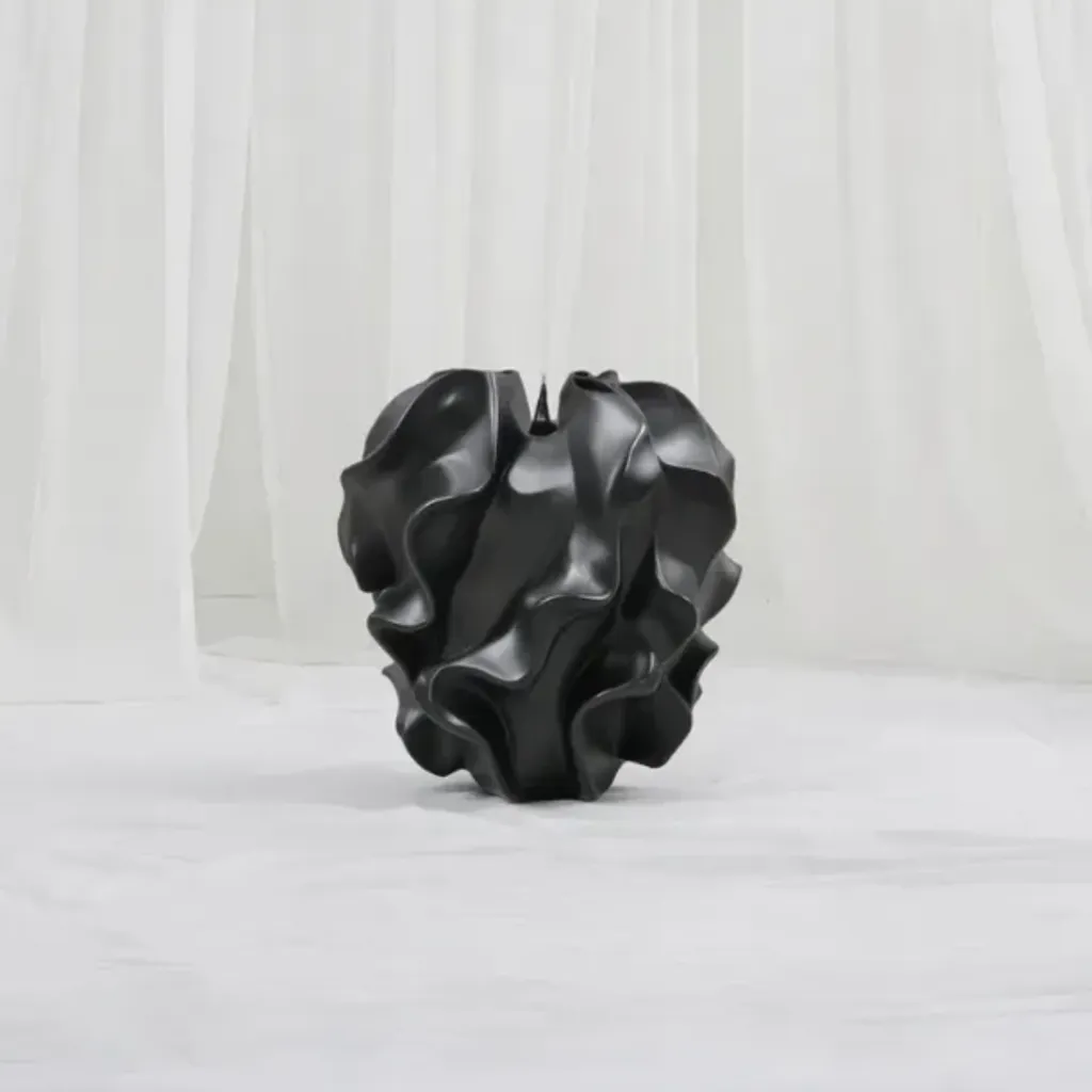 Dark Textured Abstract Vase