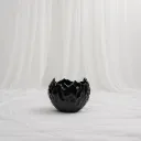 Glossy Black Contemporary Vase