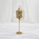 Ornate Gold Hanging Lantern Stand