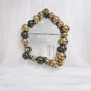 Antique Beaded Wall Mirror