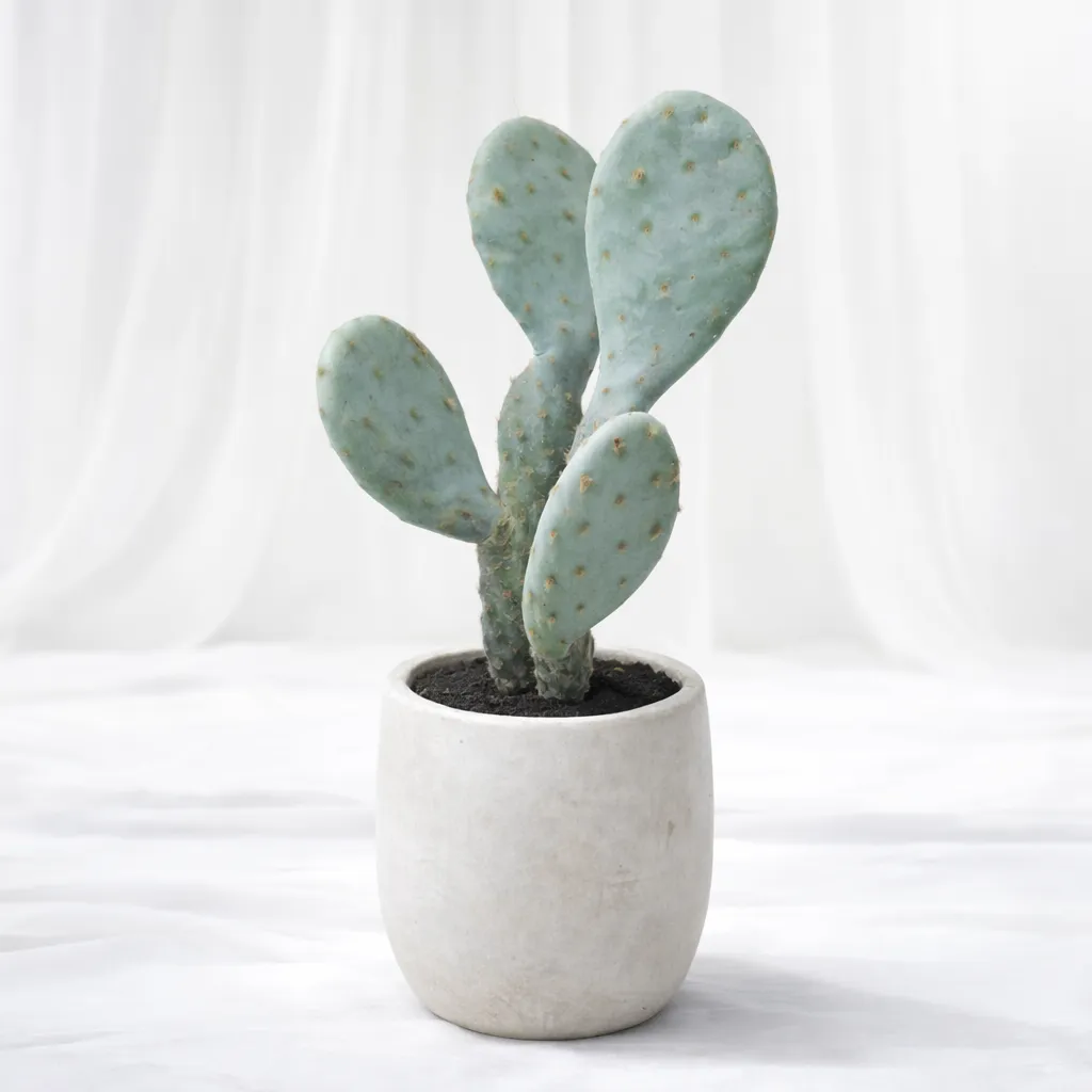 [P-1382] Twin Paddle Cactus Pot